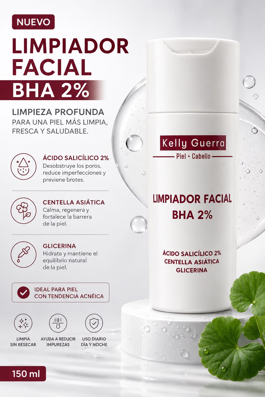 Dermolimpiador  BHA 2% - 120ml